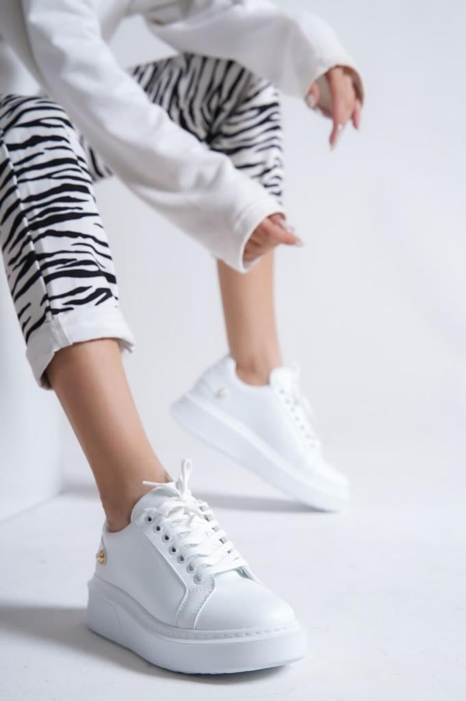 506 WOMEN Trainers Lace Up White New Arrival