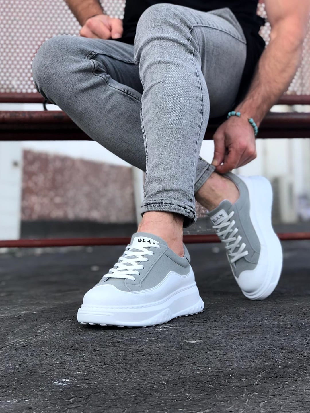 507 Mens Trainers Grey & White