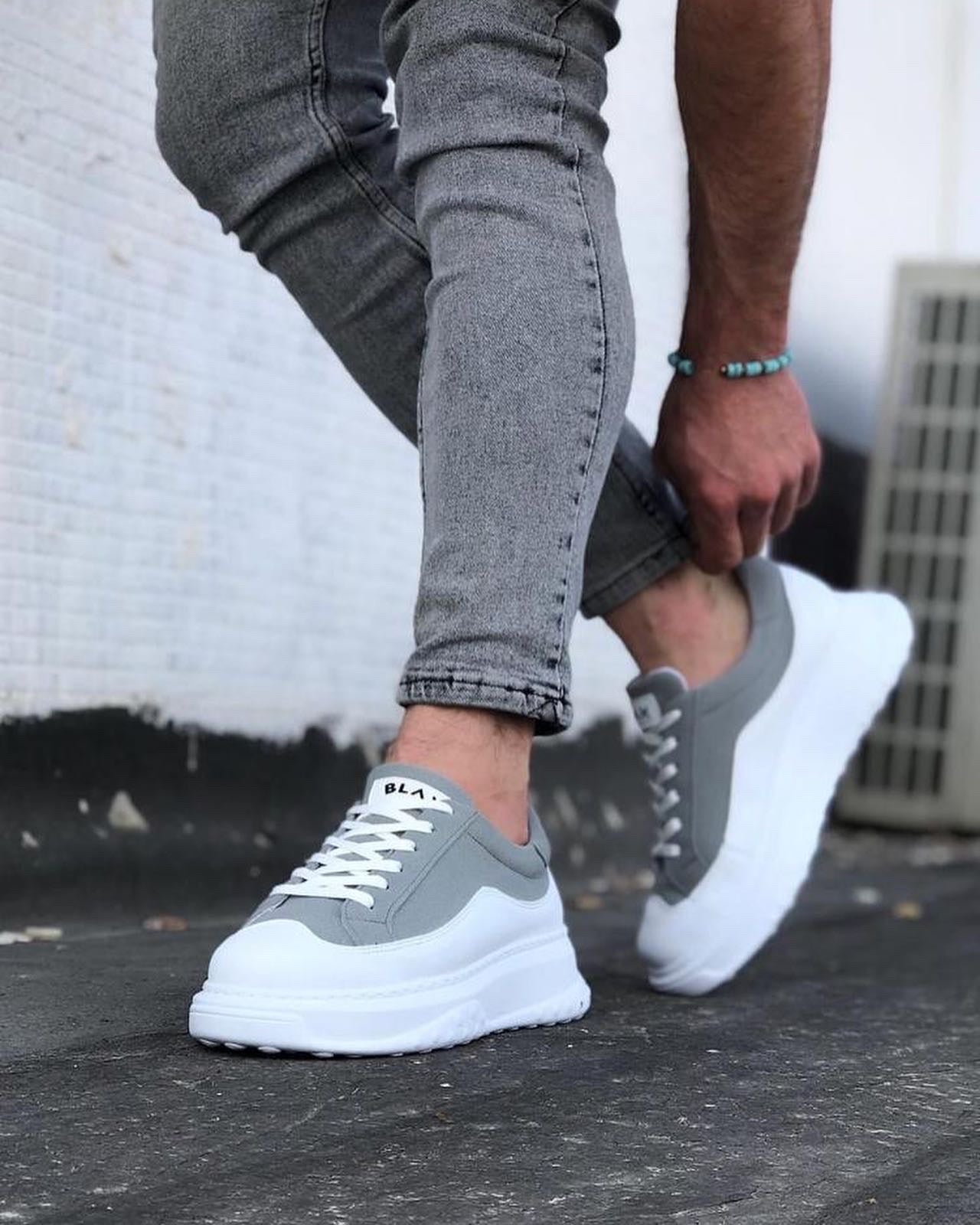 507 Mens Trainers Grey & White