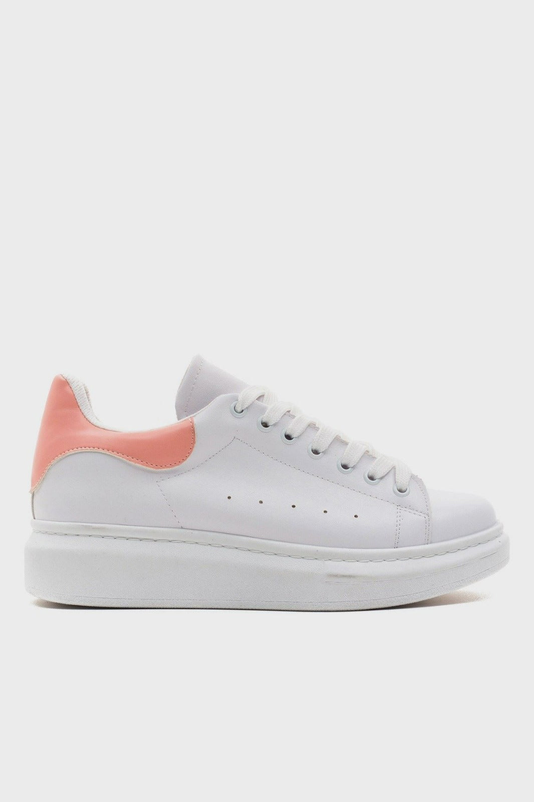 503 WOMEN Trainers Lace Up Baby Pink & White New Arrival