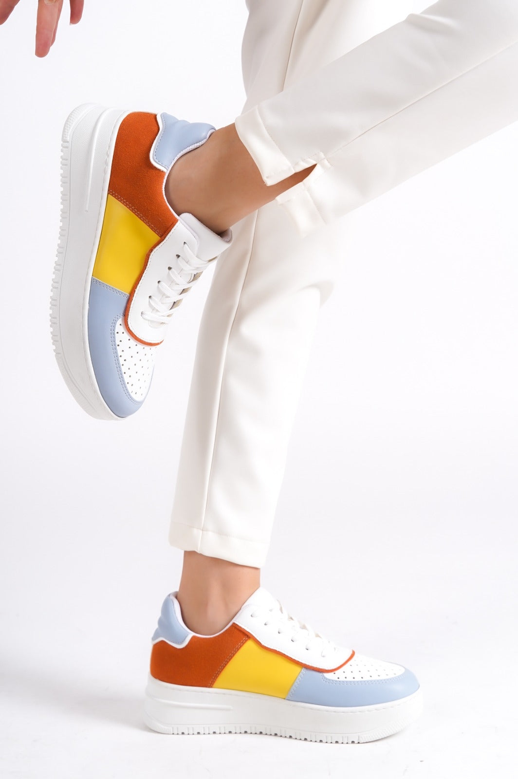 504 WOMEN Trainers Lace Up Multicolour New Arrival