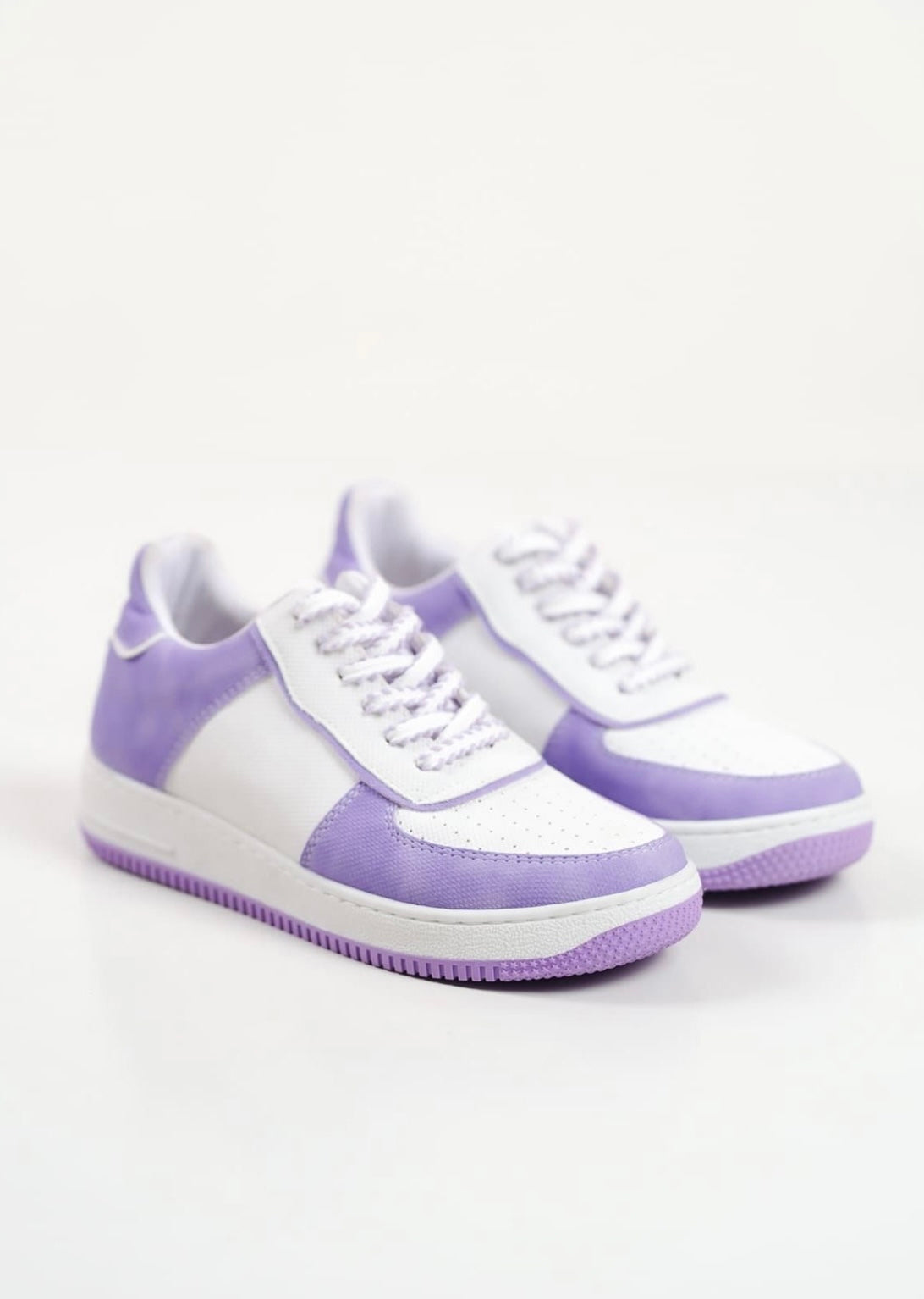 508 WOMEN Trainers Lace Up White & Lilac New Arrival