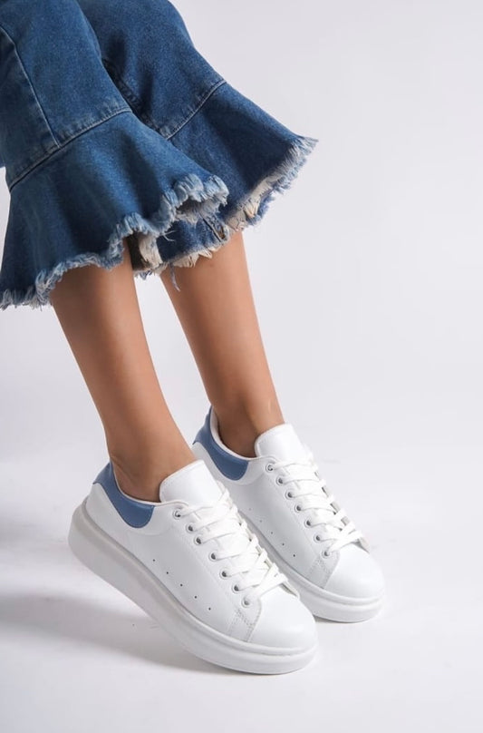 503 WOMEN Trainers Lace Up Blue & White New Arrival