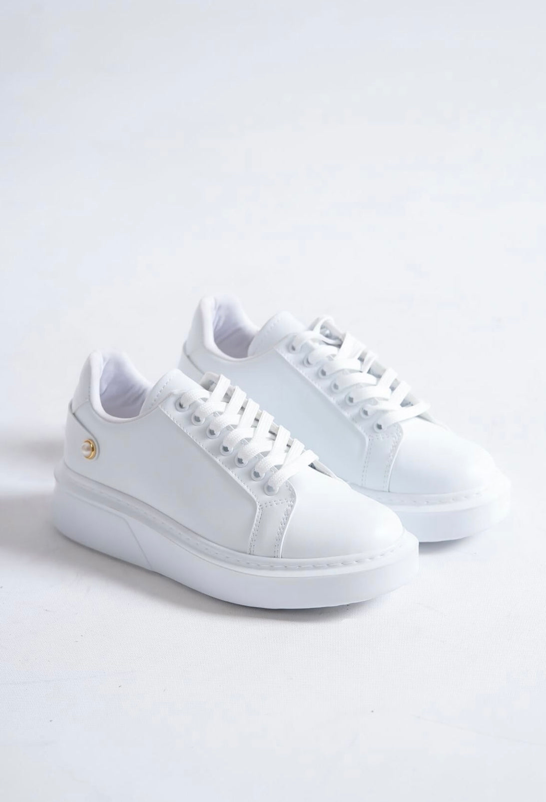 506 WOMEN Trainers Lace Up White New Arrival