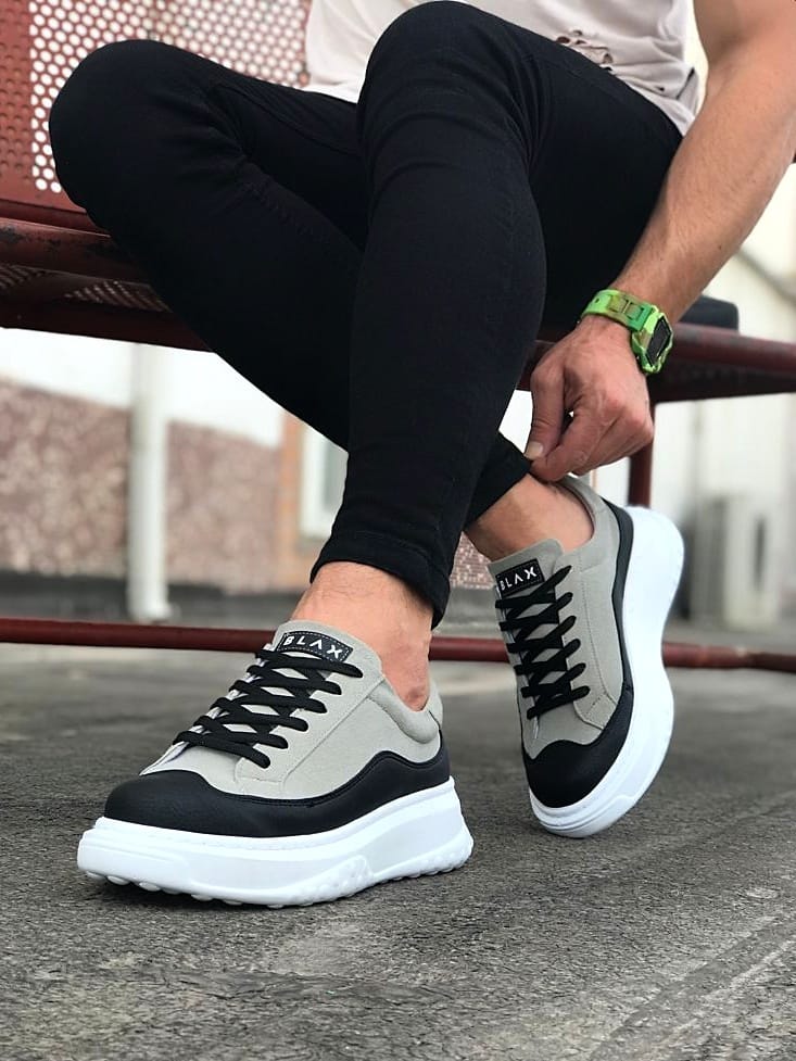 507 Mens Trainers Grey-Black -White