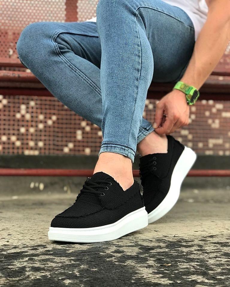 503 Mens Trainers Canvas Black