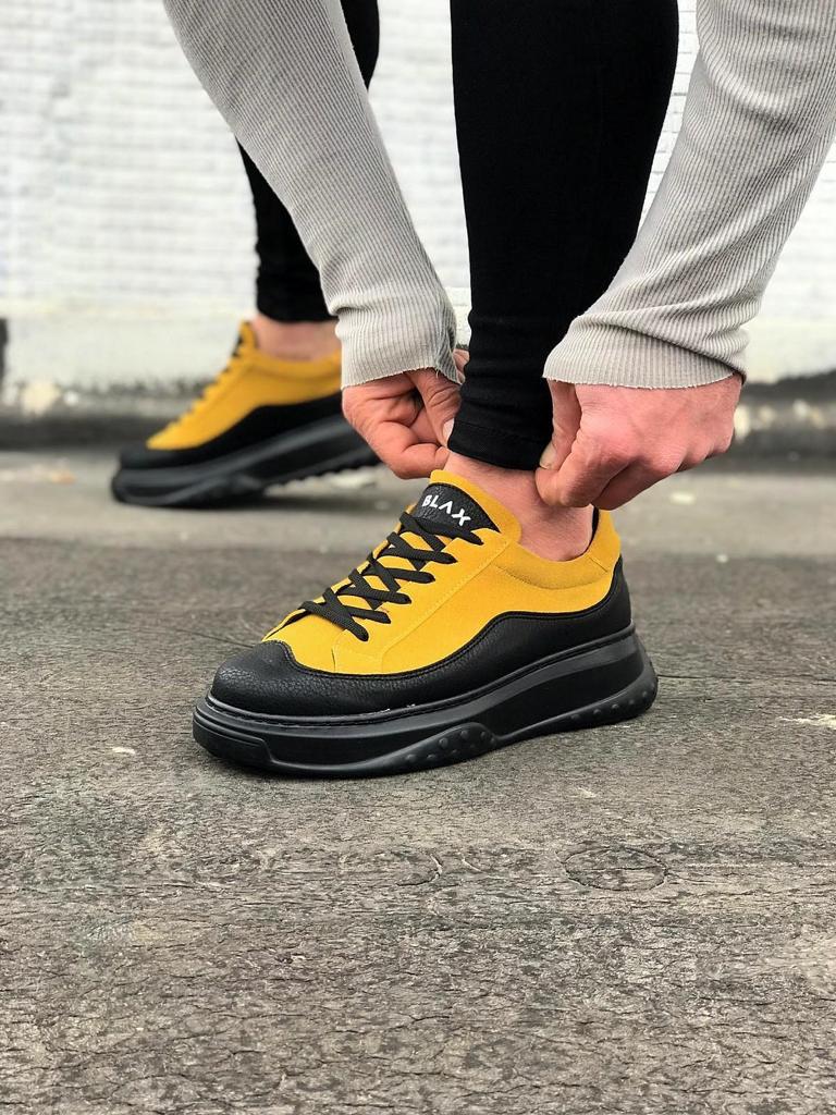 507 Mens Trainers Yellow & Black