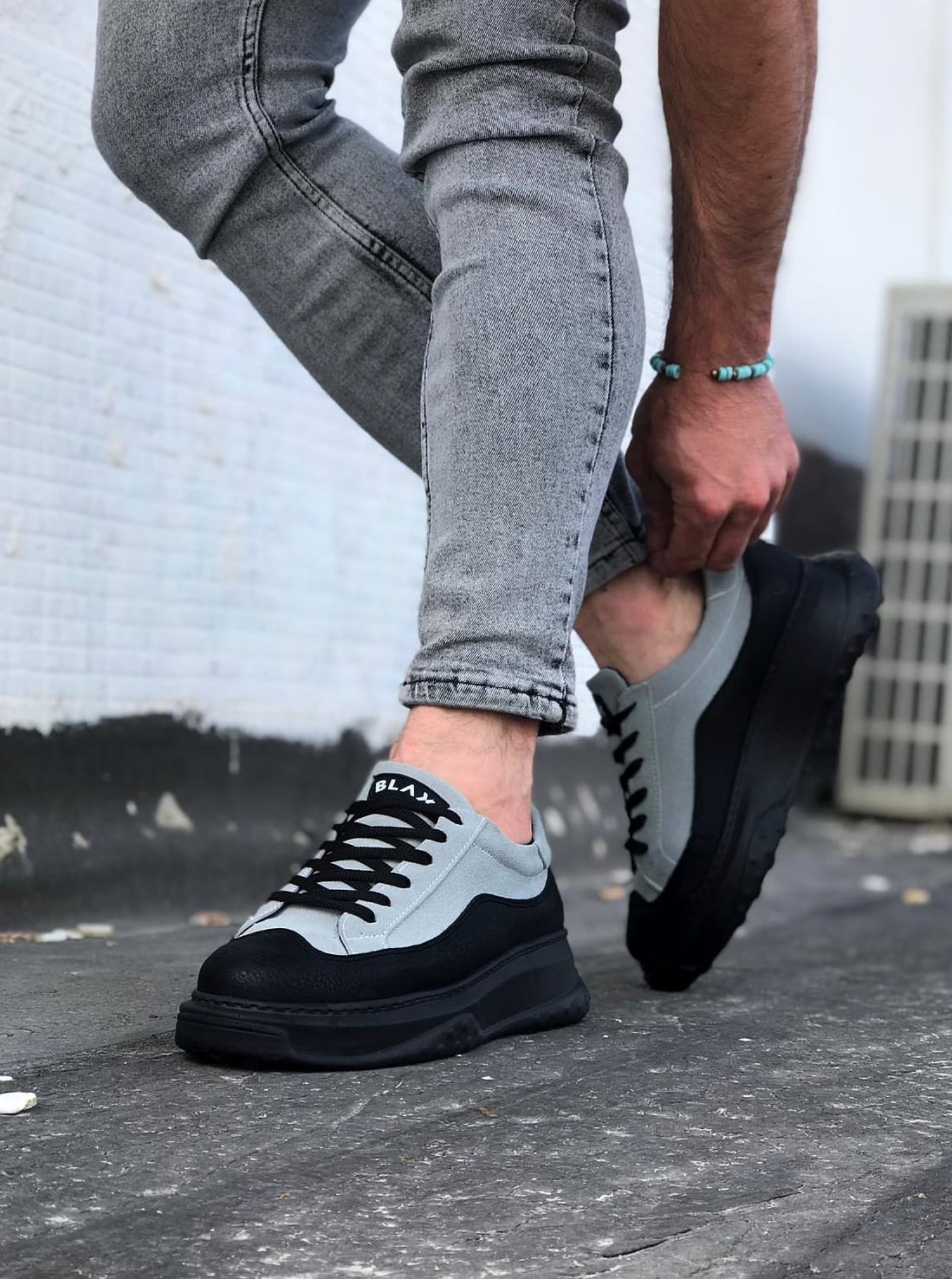 507 Mens Trainers Grey & Black